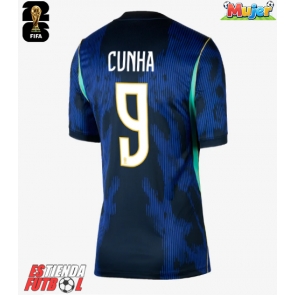 Brasil Matheus Cunha #9 Segunda Equipación Mujer Mundial 2026 Manga Corta